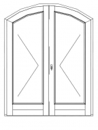 Двустворчатая-арочная