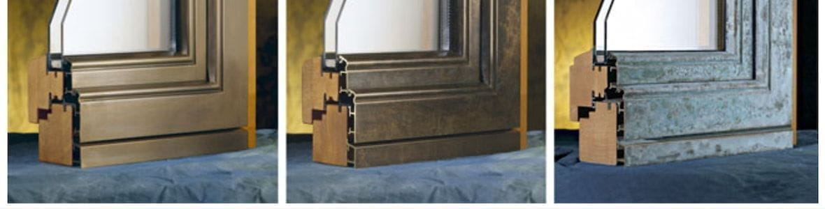 Дерево-бронзовые окна