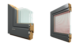 Дерево-алюминиевые окна Acoustic